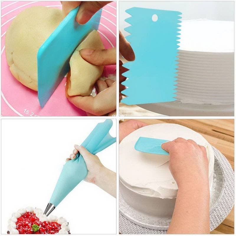 106pcs Cake Decorating Supplies Set Pieces Kit Baking Tools Materials  Turntable Stand Pen