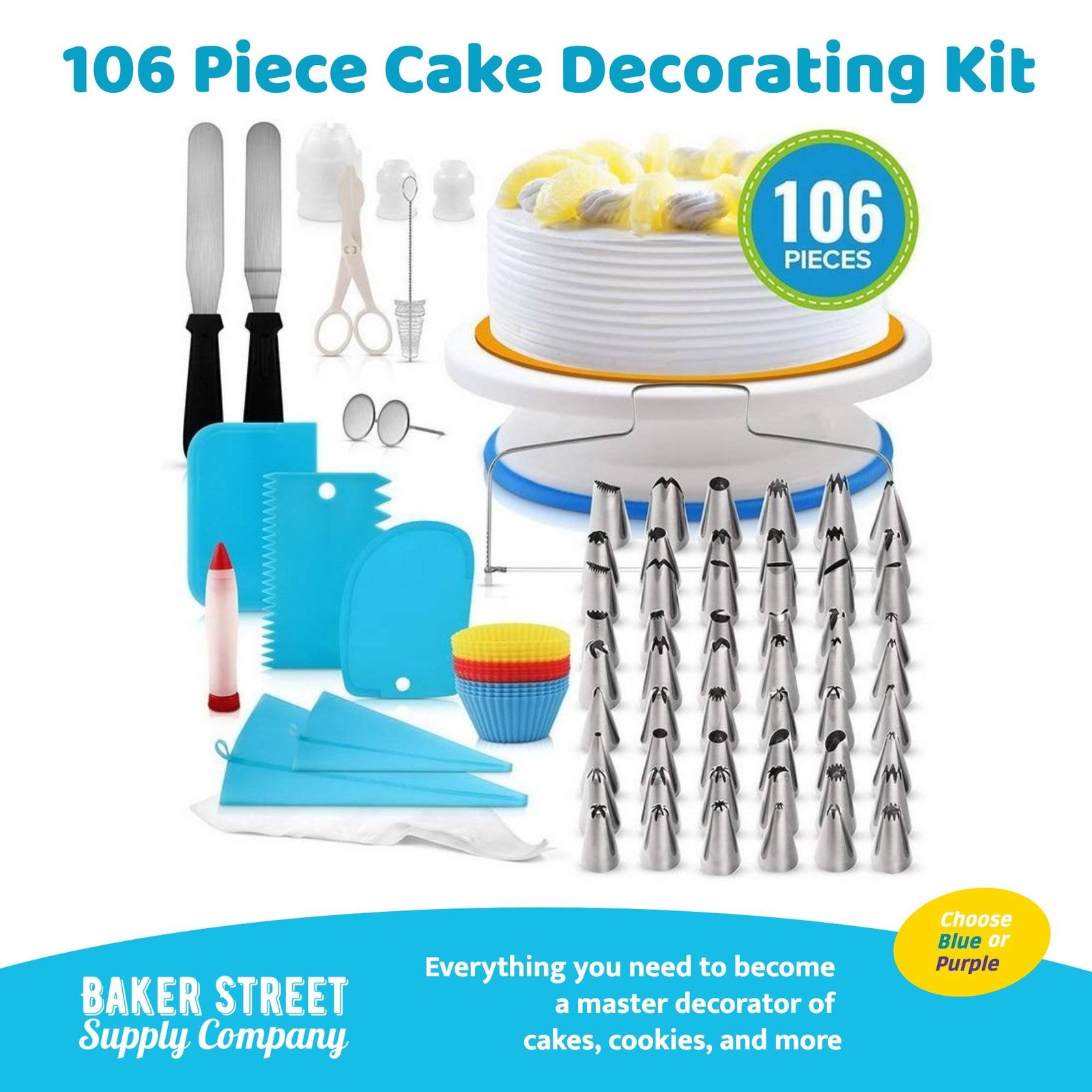 Brush Set Cake Decorating, Baking Accessories Cake Set